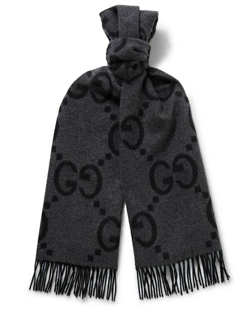 cashmere jacard gucci scarf|Gucci cashmere scarf women.